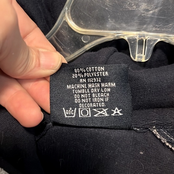 🏈 GRAY & NAVY BLUE NEW ENGLAND PATRIOTS HOODED FOOTBALL SWEATSHIRT Men’s XL - Picture 5 of 5